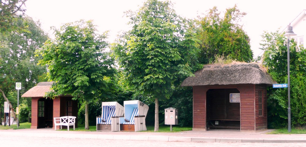 Bus-Haltestelle in Keitum