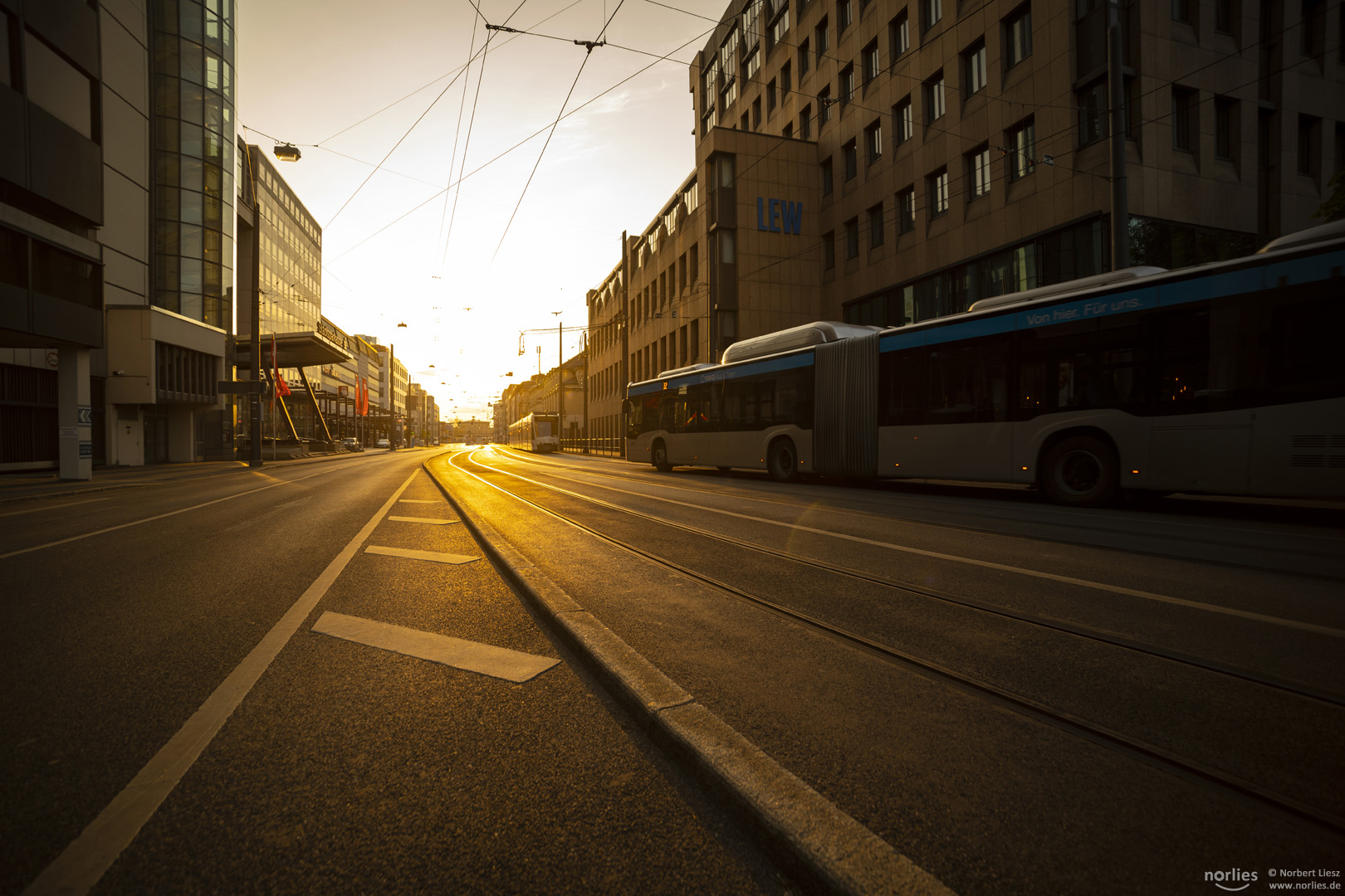 Bus in der Halderstraße