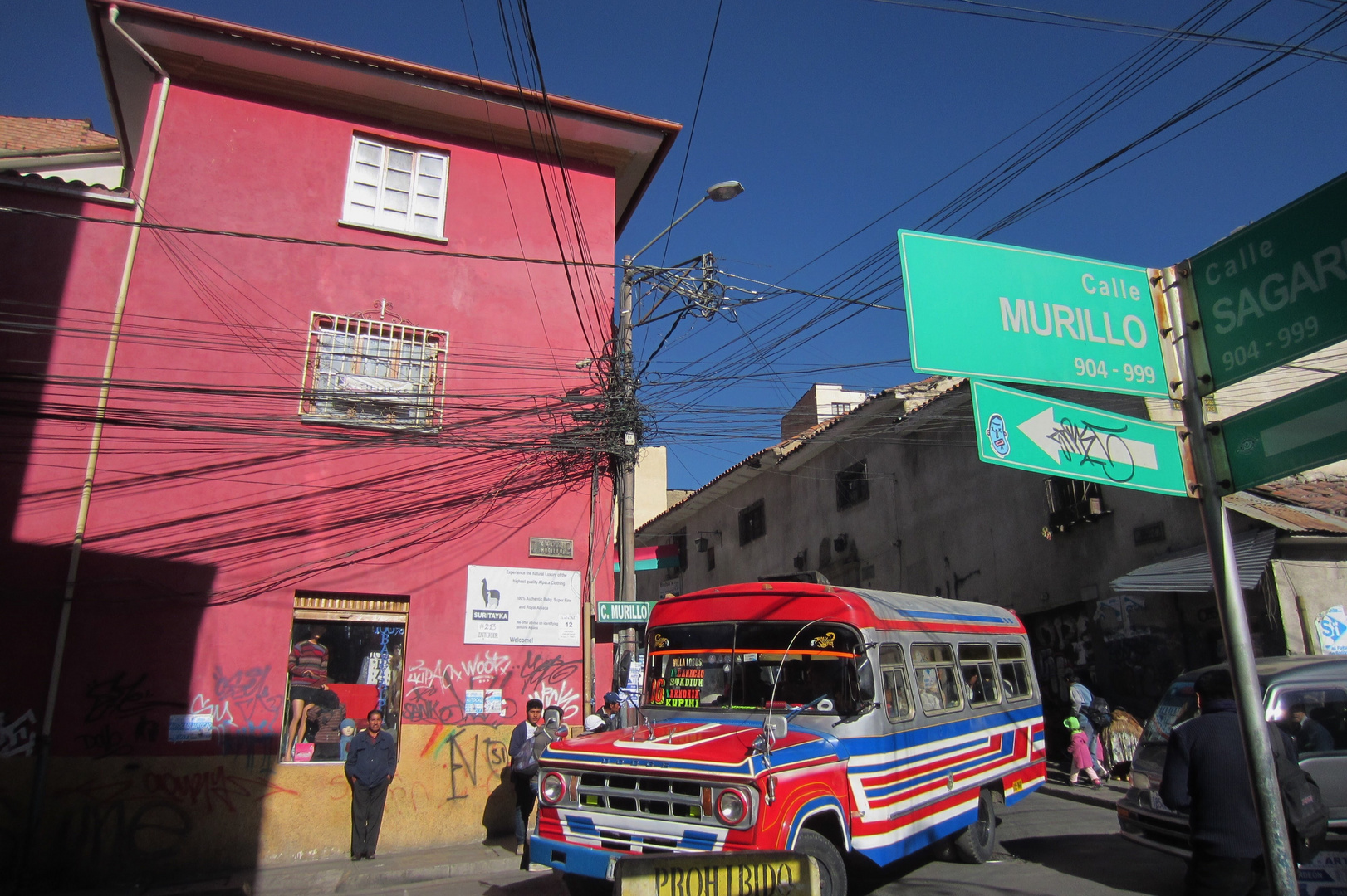 Bus in La Paz Bolivia