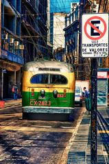 Bus in Valparaiso