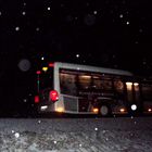 Bus nach Hof 17.2.16 bei leichtem Schneefall
