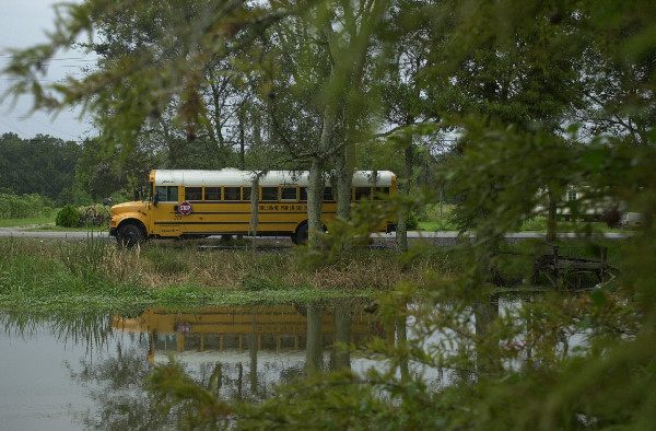 Bus scolaire en Louisiane