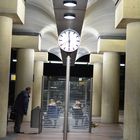 Bus station at night