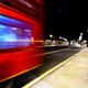 bus stop by night