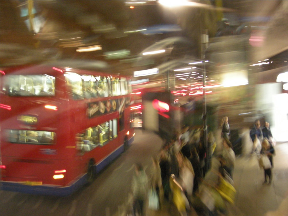 Bus stop in Oxford Street