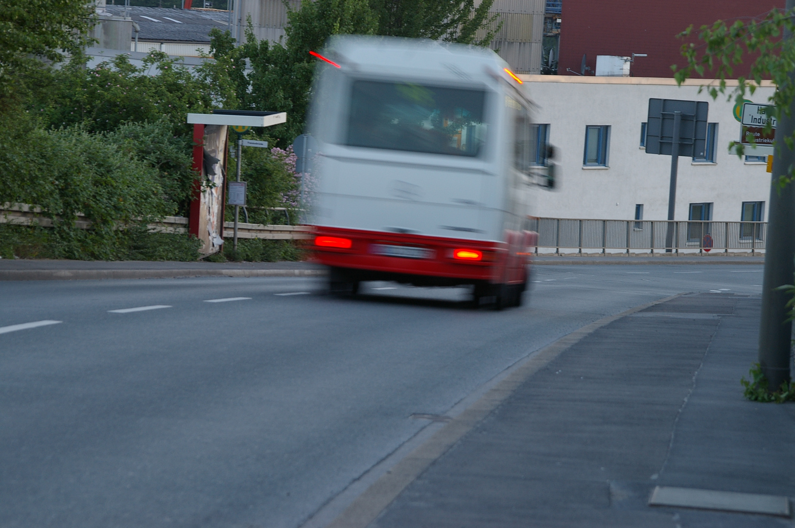 Bus vorbei