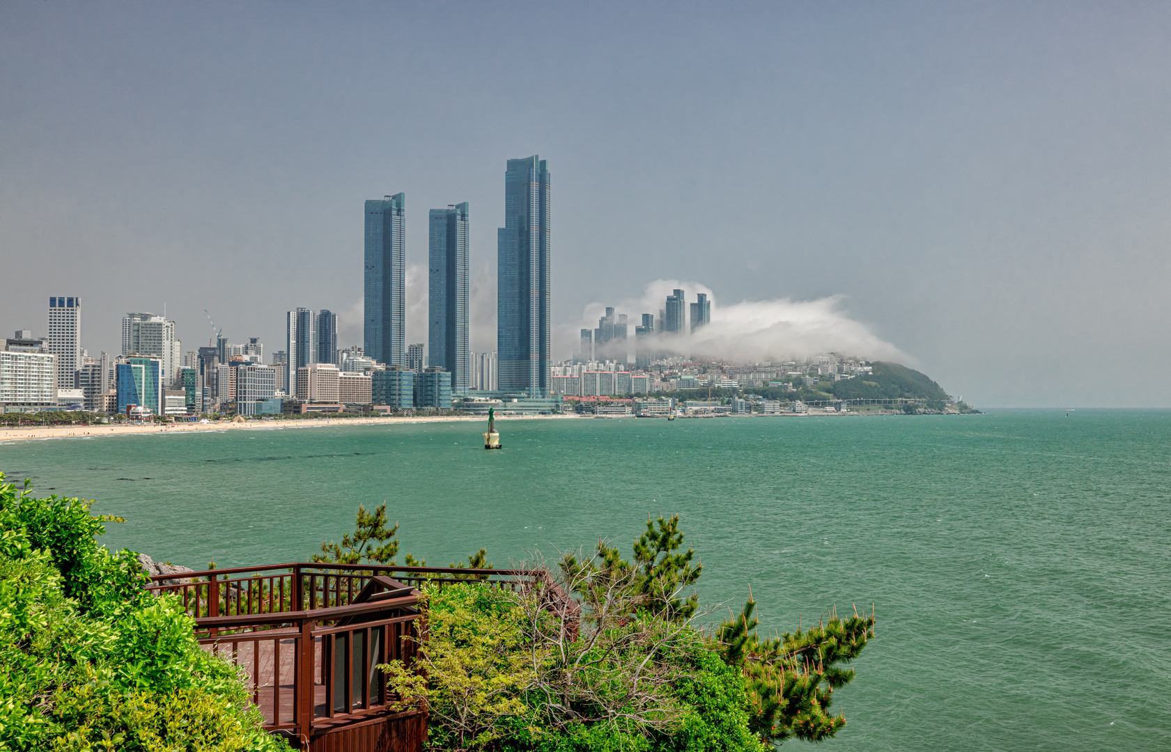 Busan - Blick auf Haeundae Beach 