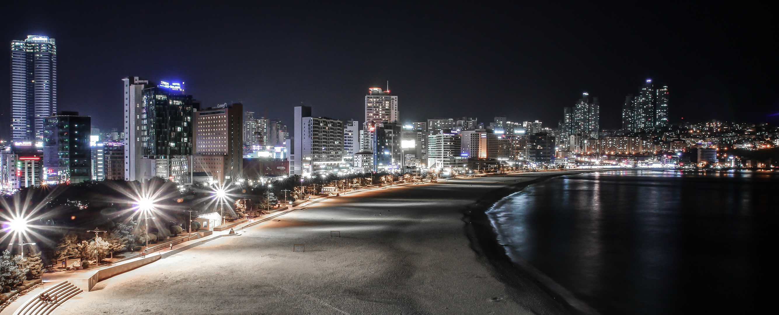 Busan, Südkorea Hotelblick