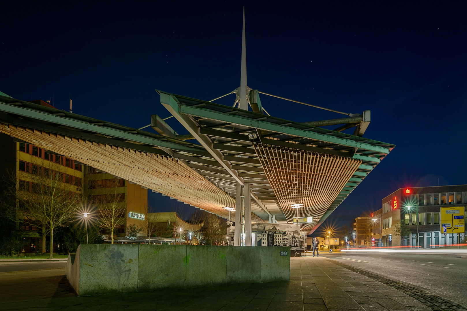 Busbahnhof Bergkamen Nacht02