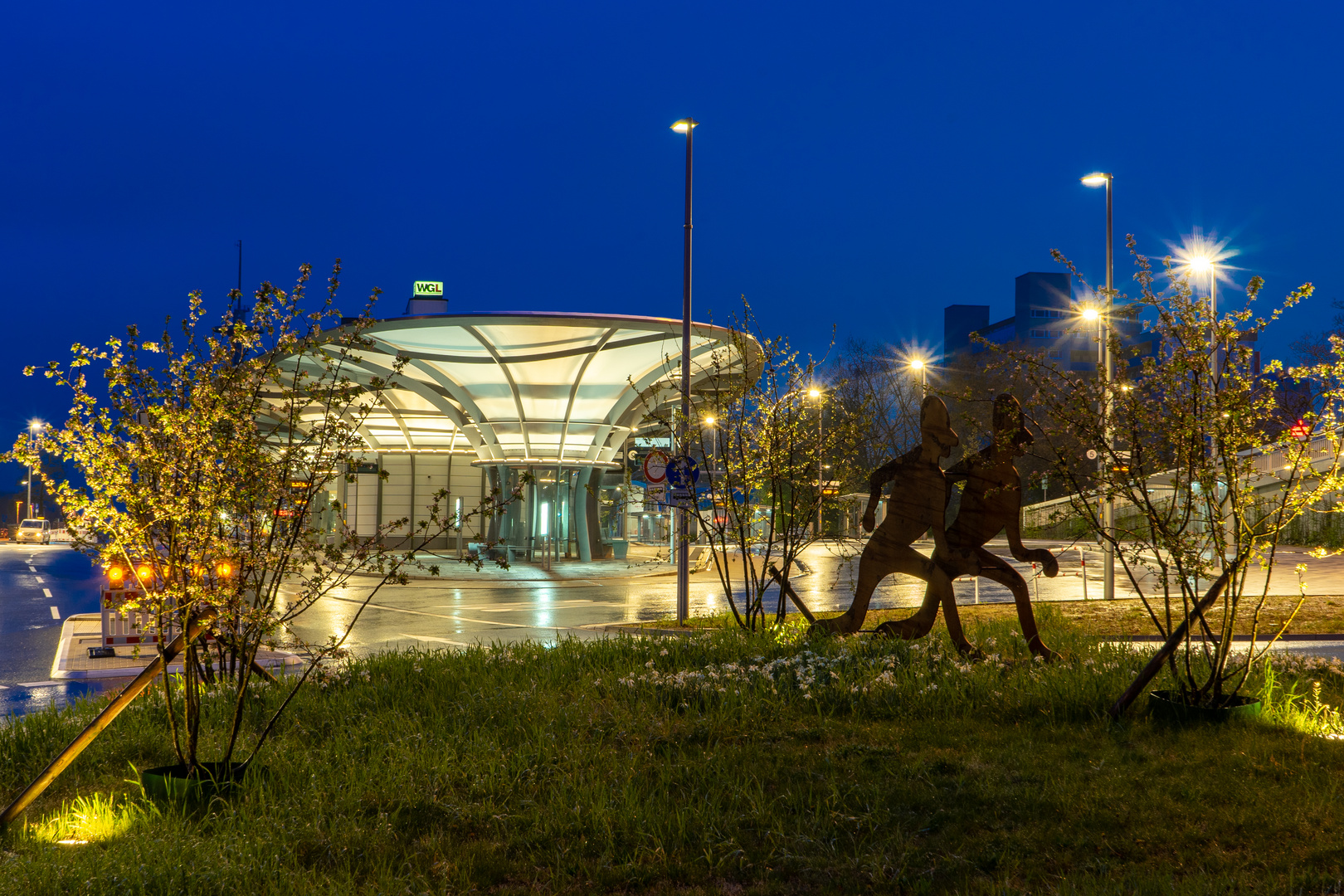 Busbahnhof in Leverkusen 