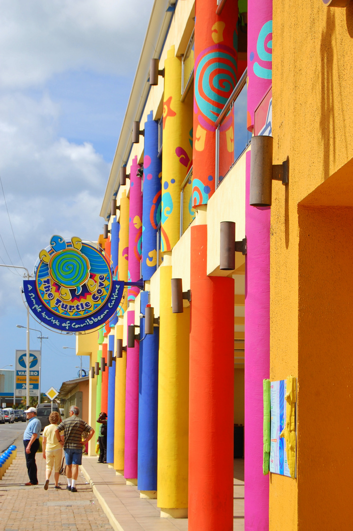 Busbahnhof in Oranjestad Aruba ,Karibik Aida Kreuzfahrt