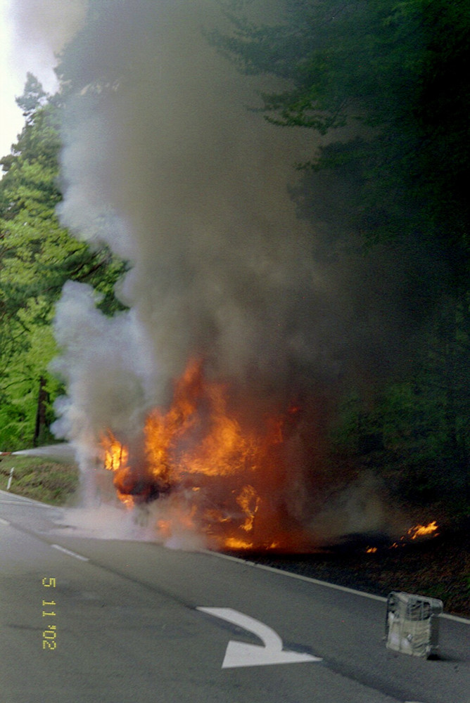 Busbrand B48 bei Hochspeyer, 2.Foto