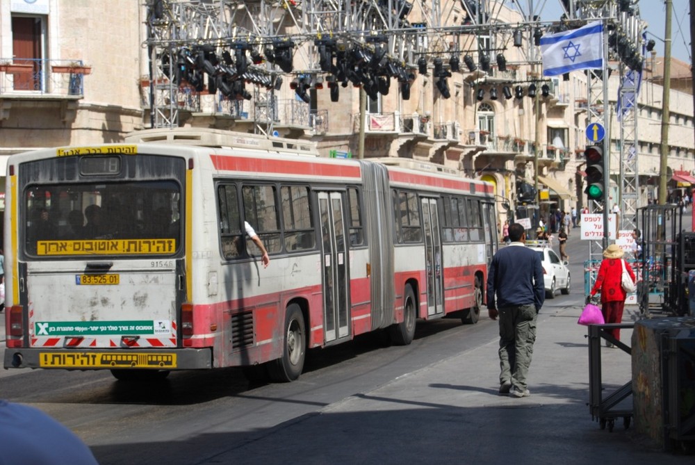 Busfahren in Jerusalem