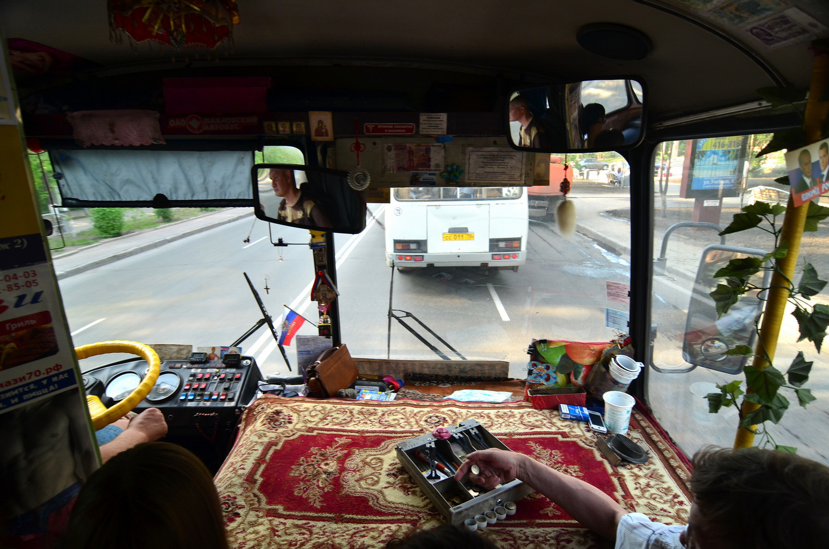 Busfahren in Russland