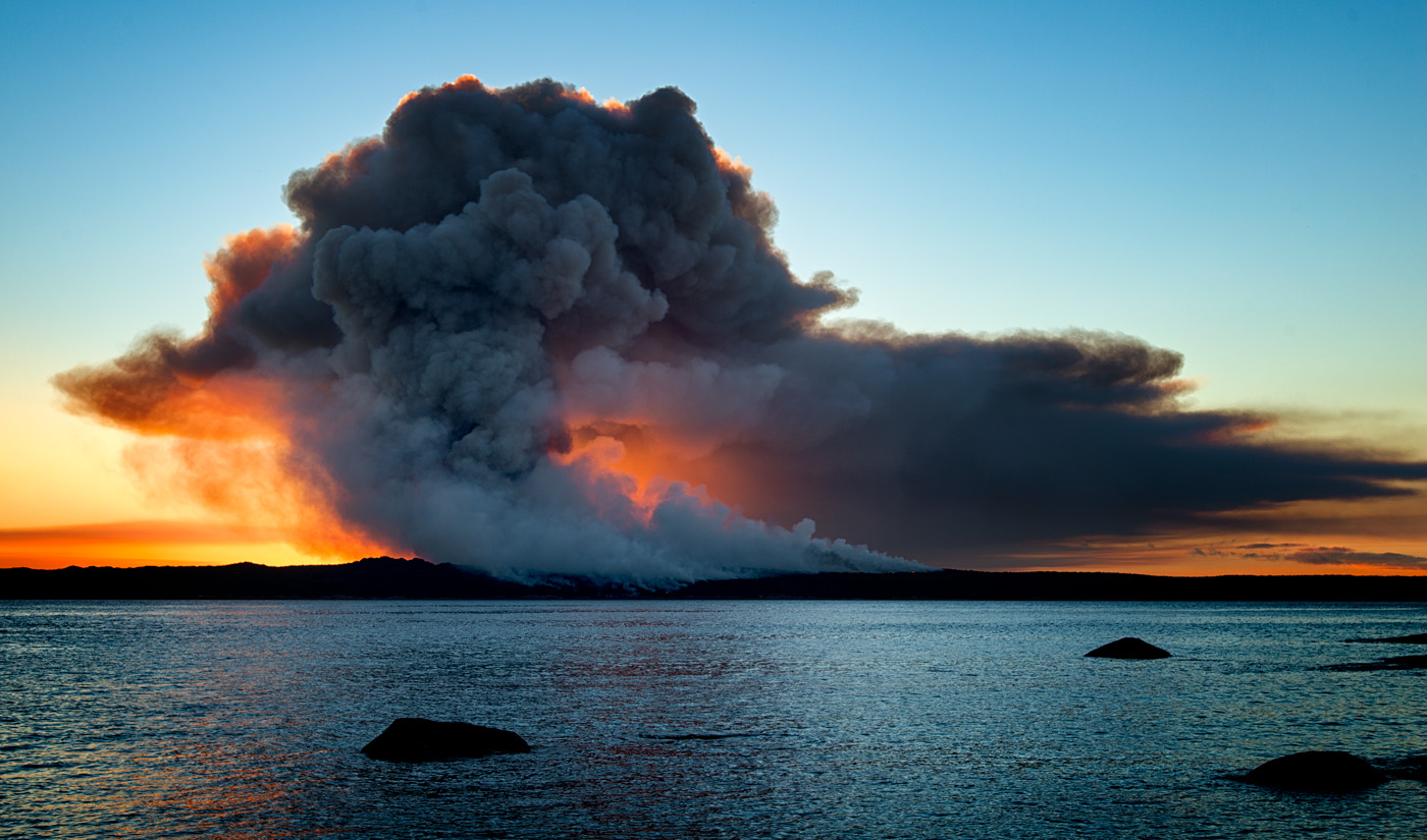 Bush Fire Hunter Island