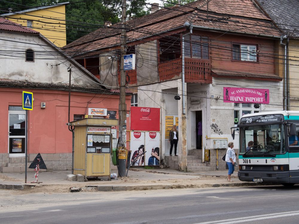 Bushaltestelle in Cluj-Napoca