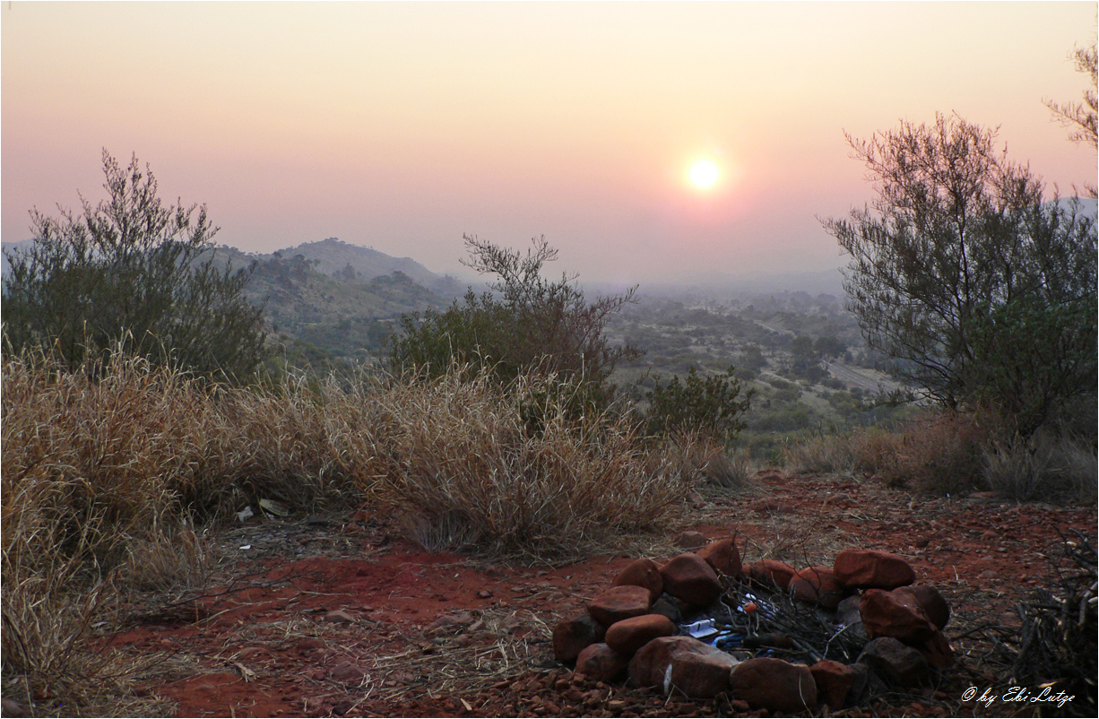 ** Bushfire Haze over the Ranges **