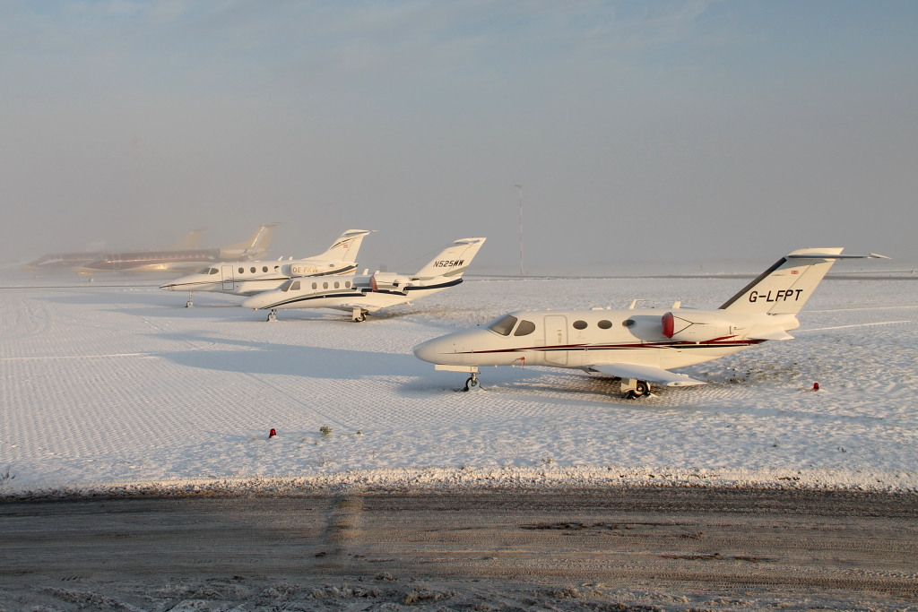 Businessjet Parade in Düsseldorf