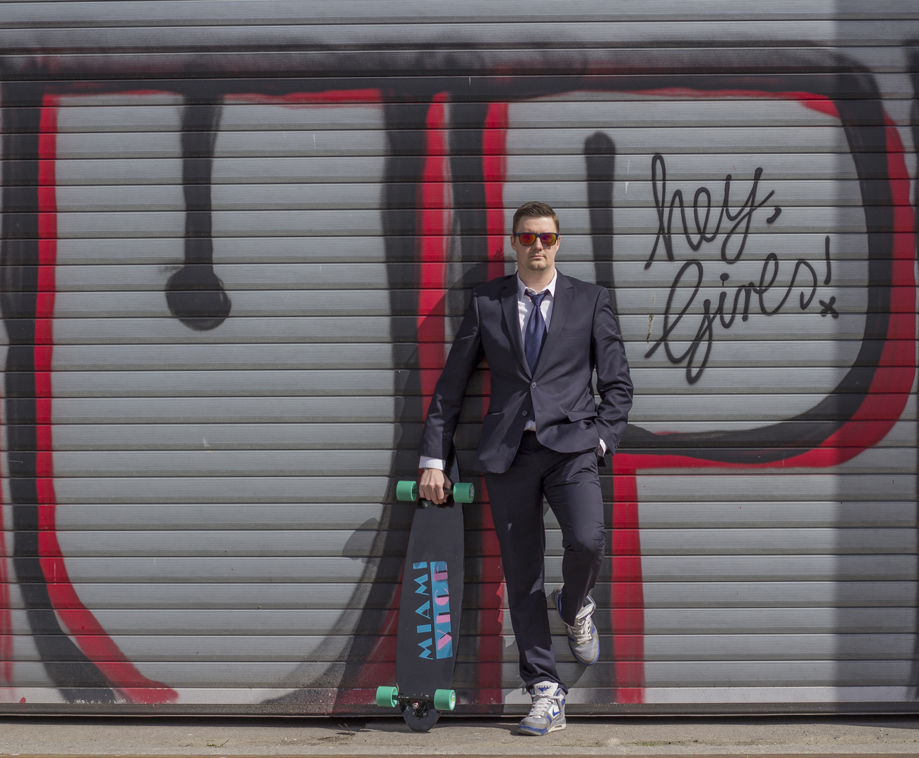 Businessman Skater