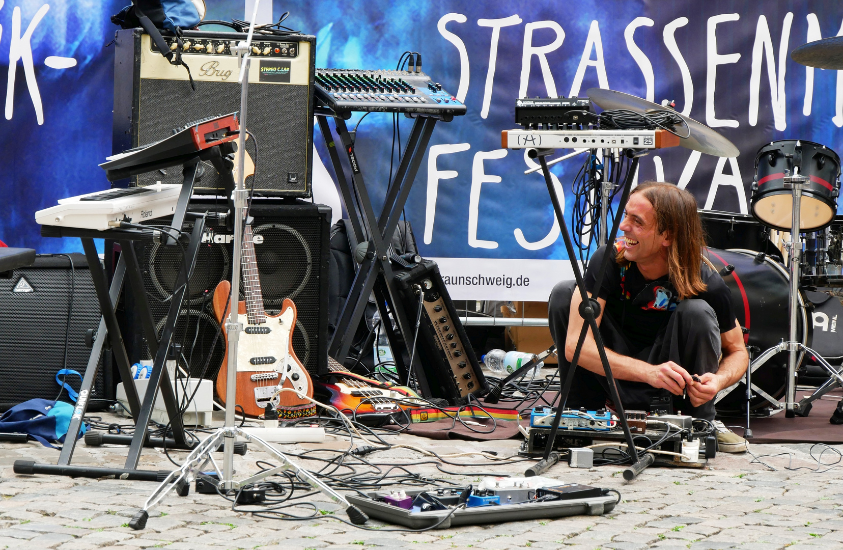 Buskers Braunschweig: Aufbau in guter Stimmung