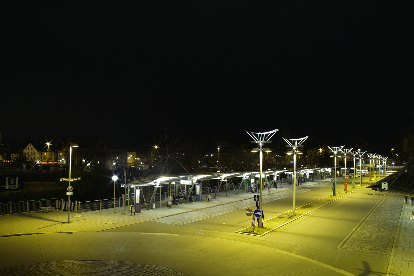 Busstation by Night