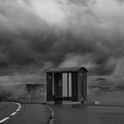 Busstop in den Wolken