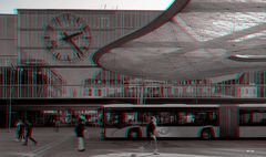 Busterminal - Bahnhof Aarau - Anaglyphen