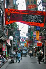 Busy life in Thamel, Kathmandu