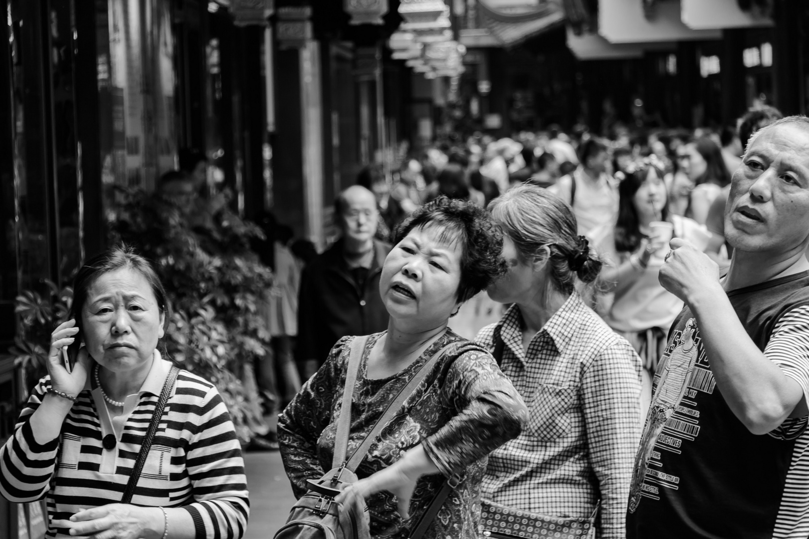 busy old town market