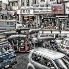 Busy street in downtown Kandy