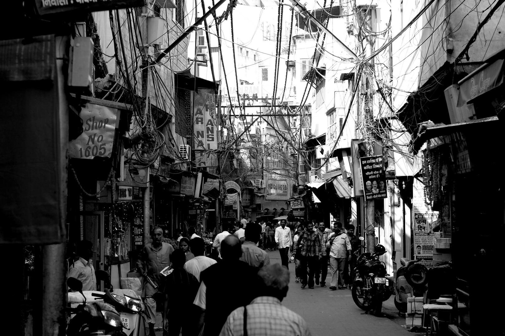 Busy Streets in the old city part of Delhi, India