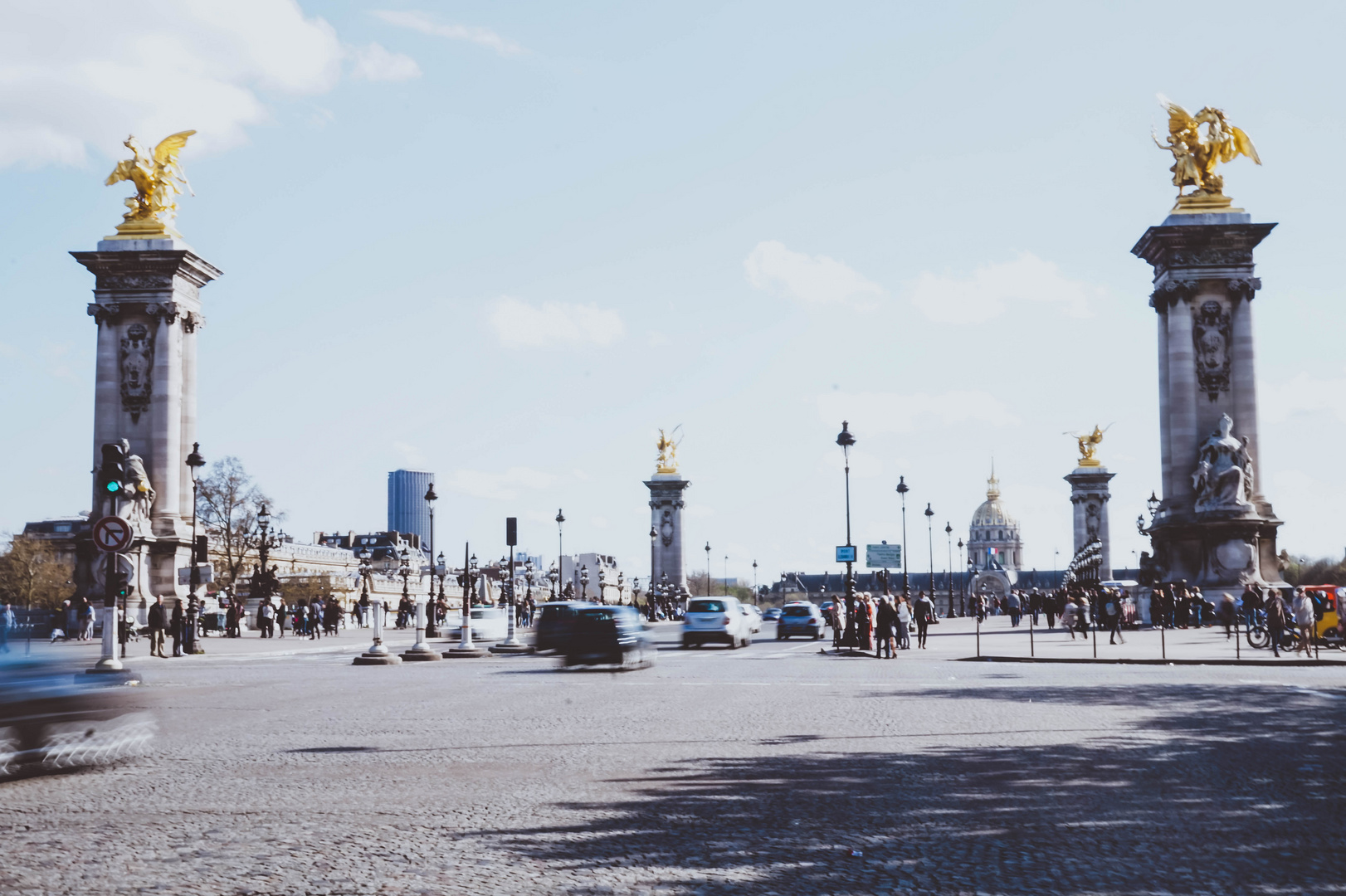 busy streets of Paris