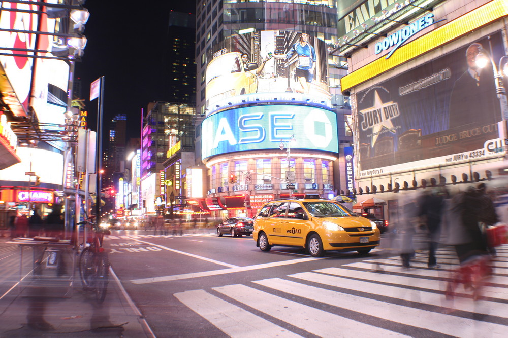 Busy Times Square...