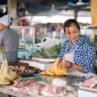 Butcher at Farmers Market 