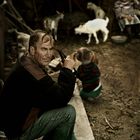 Butcher, Daughter and some little goats