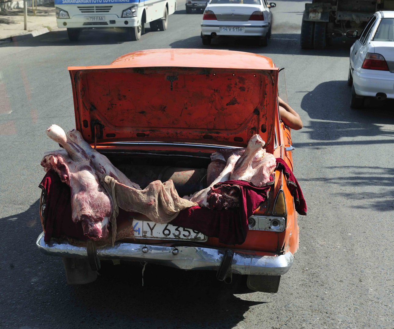 Butchers Car in Samarkand