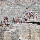 Butrint / Albanien: Akustikprobe im Amphitheater