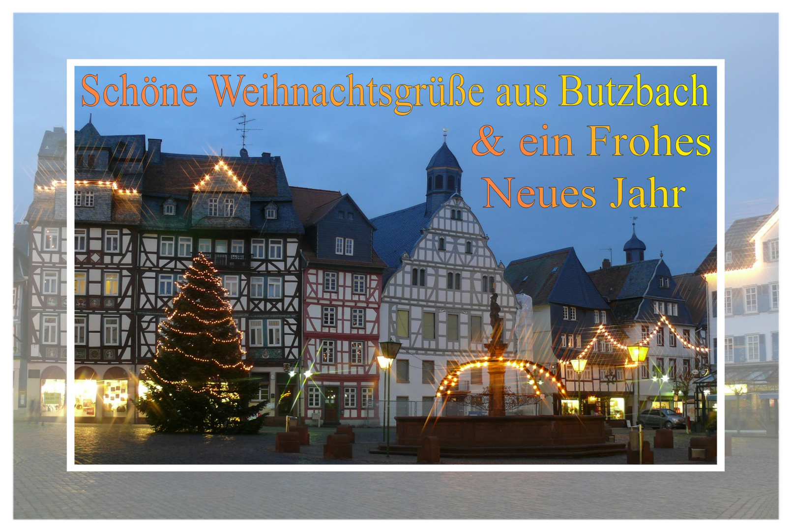 Butzbacher Marktplatz im Dezember
