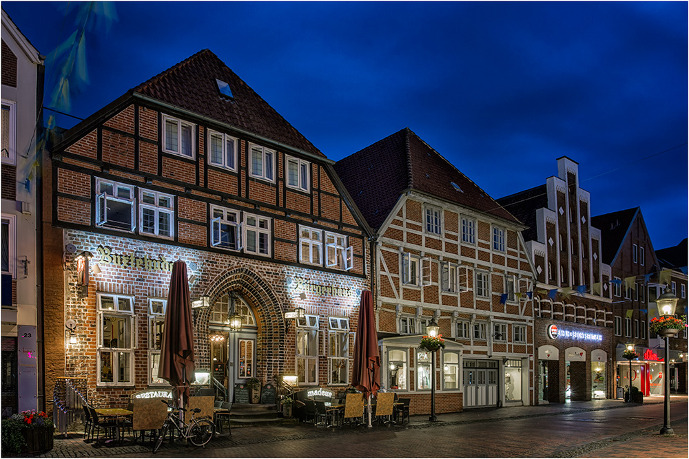 Buxtehude am Markt Foto & Bild niedersachsen, langzeitbelichtung