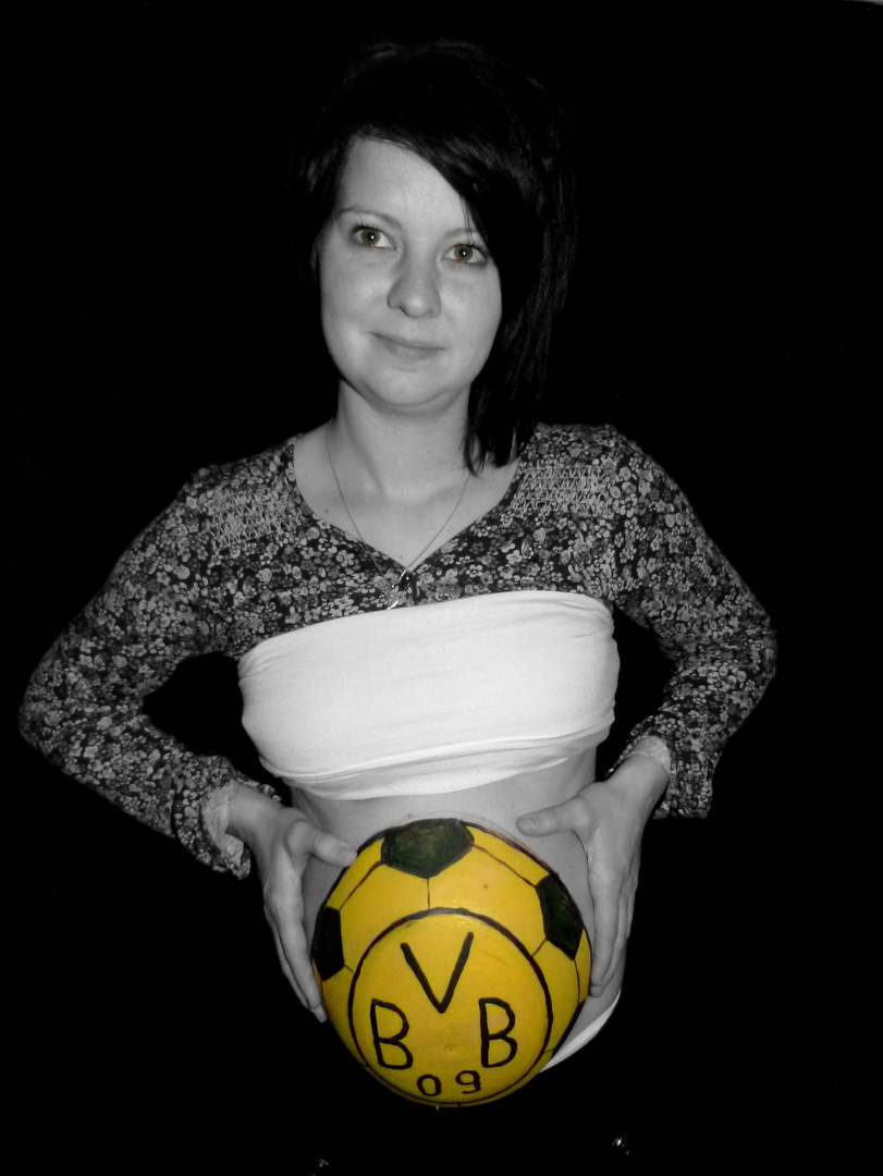 BVB Mini Fan Pul mit Mama