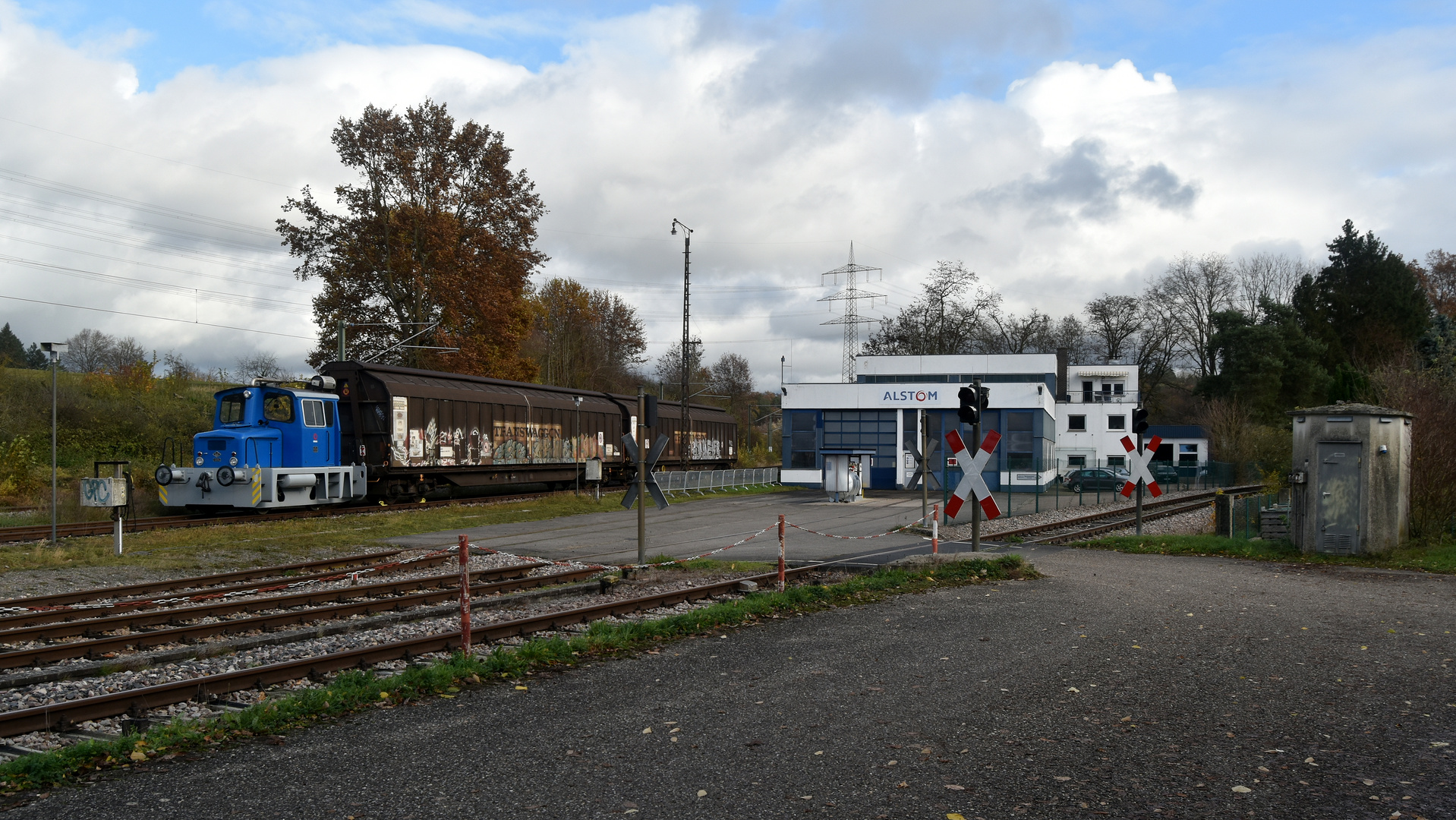 Bw Alstom zwischen Schwarzbach-und Krebsbachtalbahn in Neckarbischofsheim Nord 20.11.2023