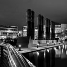 B&W Köln at Night Mediapark3