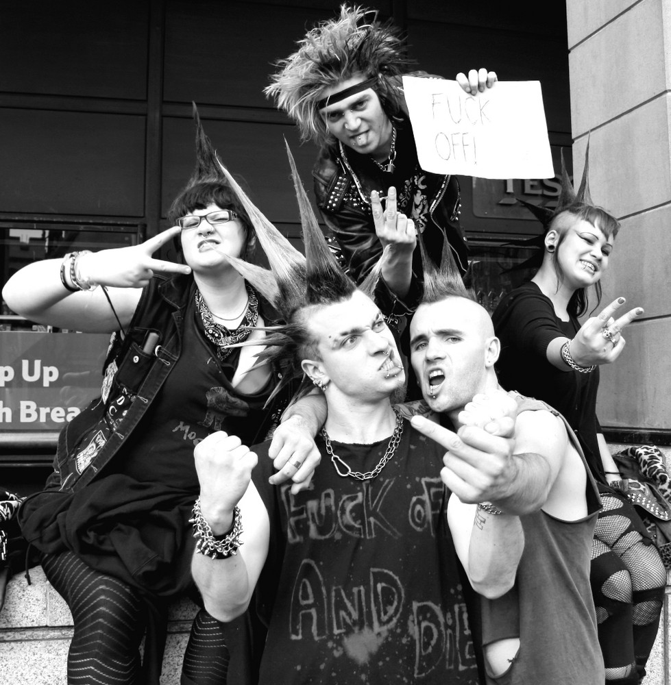 B/W London Punks