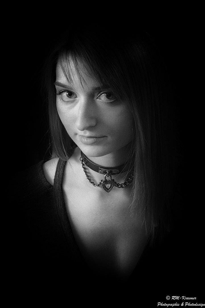 b&w portrait