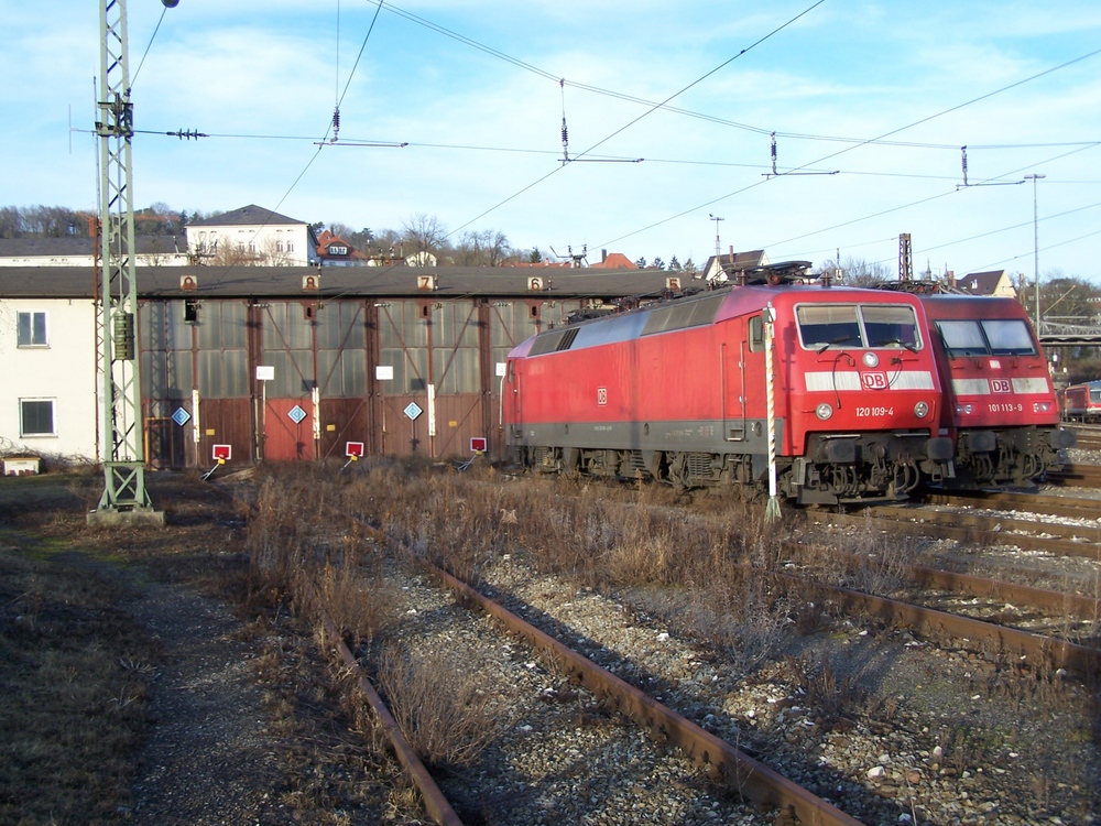 Bw Ulm Baureihe 120 zu Besuch