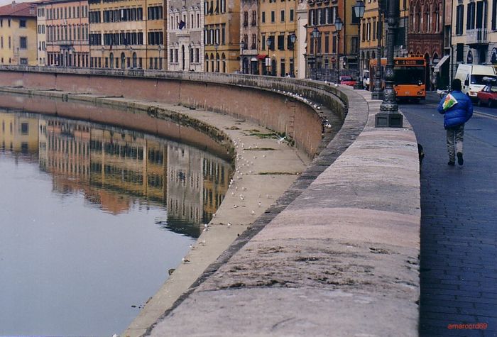 By the river