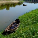 By the river