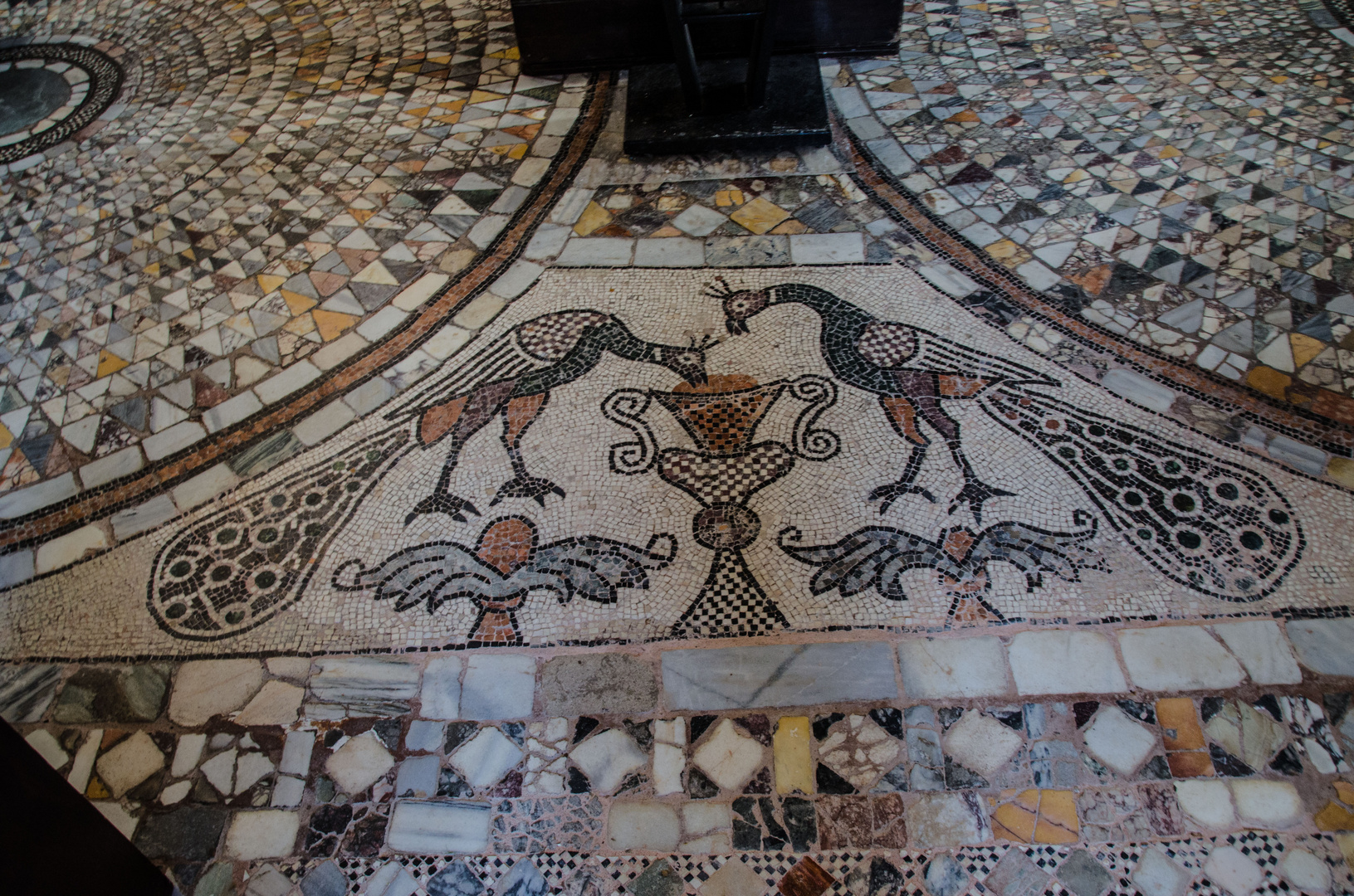 Byzantinische Mosaik-Fußboden aus Glas