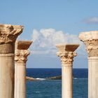 byzantinische Säulen am Meer