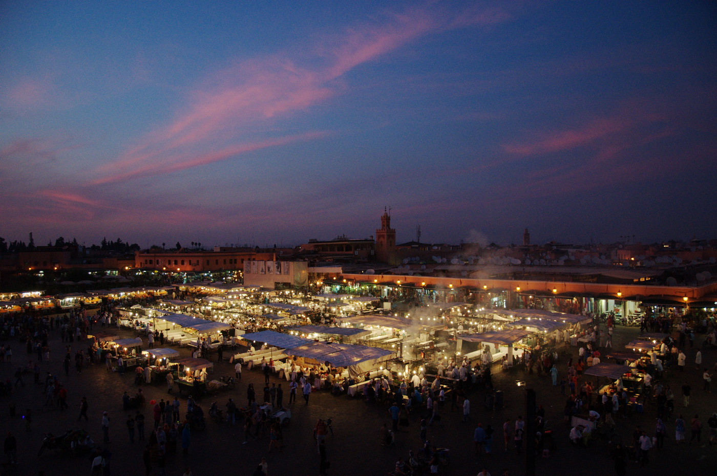 C0444 Abendstimmung auf dem Djemaa el-Fna